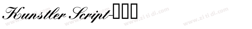 Kunstler Script字体转换